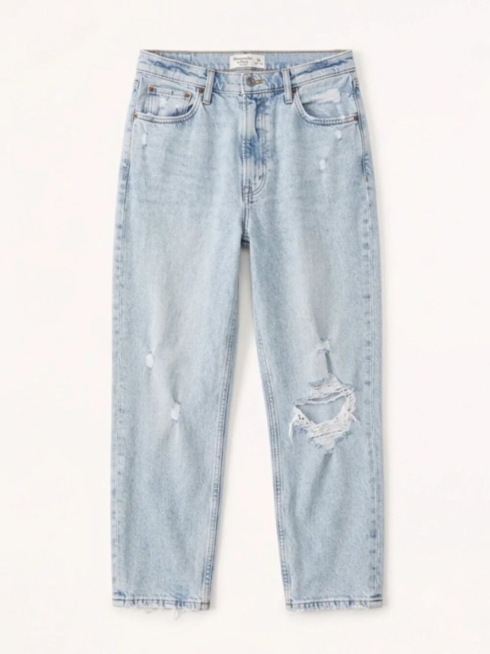 Abercrombie & Fitch The Mom High Rise Distressed Curve Love Size 28 Short
